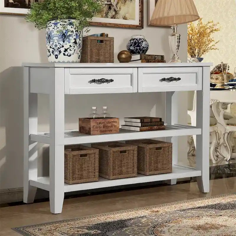 Consola auxiliar desgastada