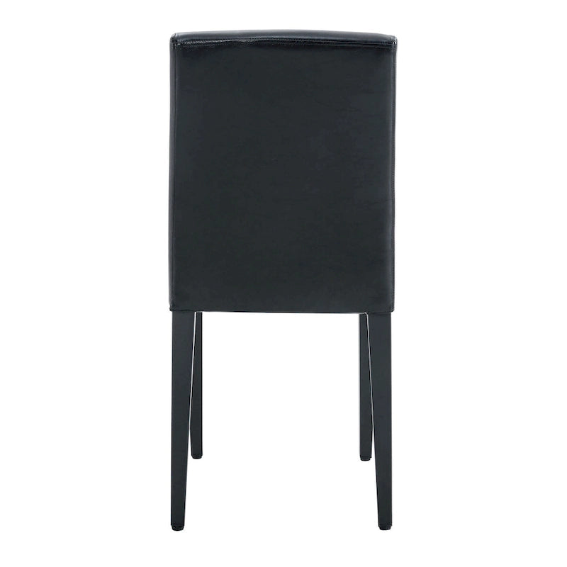 PU Leather High-Back Dining Chairs, Set of 2