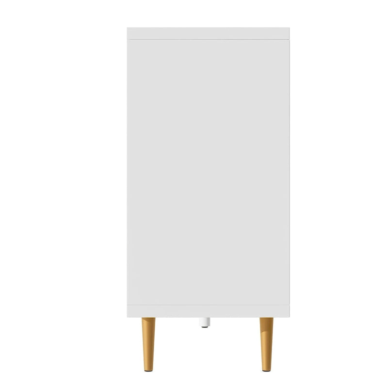 Mueble para TV de 65 pulgadas con 3 puertas y estantes ajustables