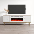 Meuble TV avec cheminée électrique de 63 pouces