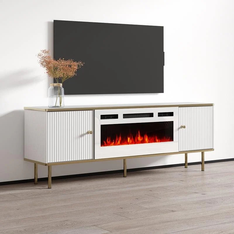 Meuble TV avec cheminée électrique de 63 pouces