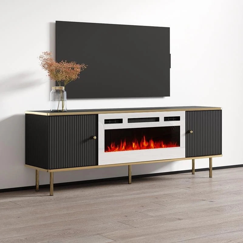 Meuble TV avec cheminée électrique de 63 pouces