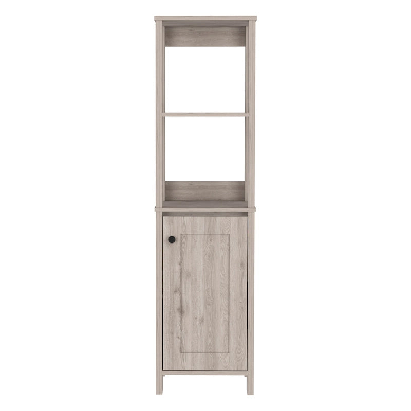Armario para ropa de baño con 4 estantes y una puerta