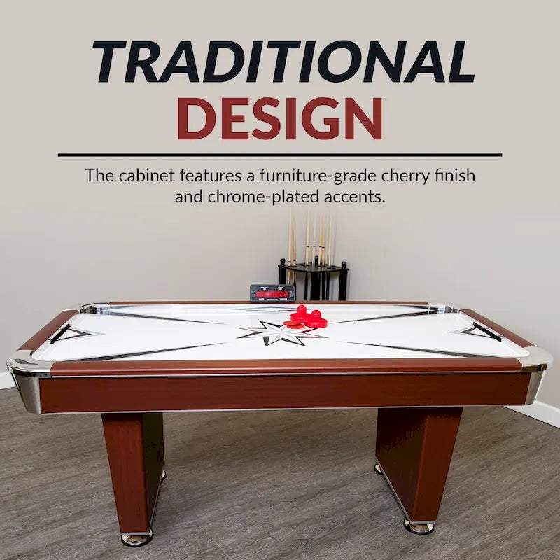 72-Inch Air Hockey Table with LED Scoring