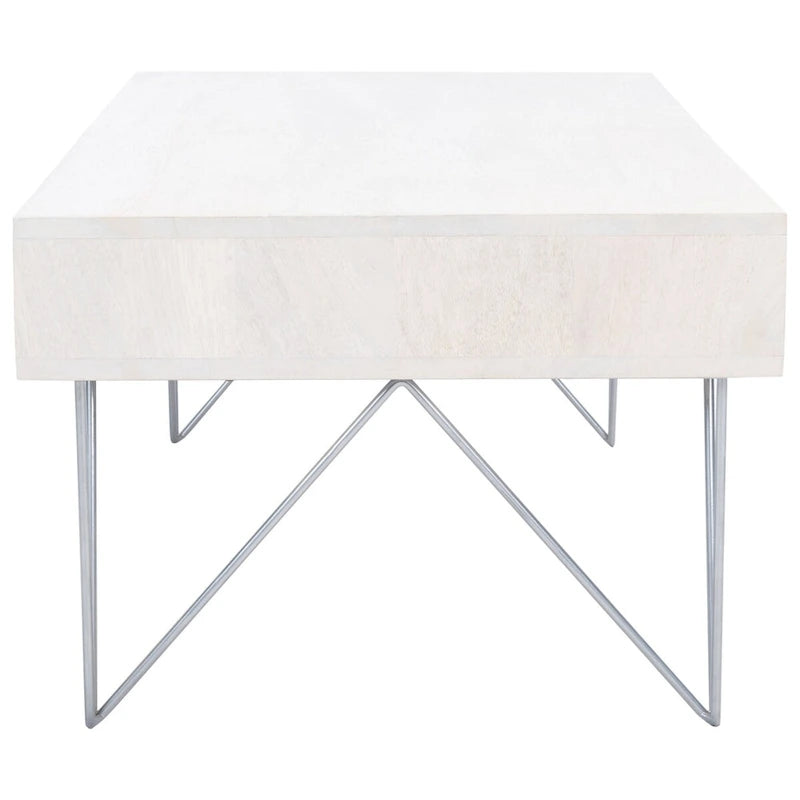 Couchtisch aus Mangoholz mit Schublade und Ablage