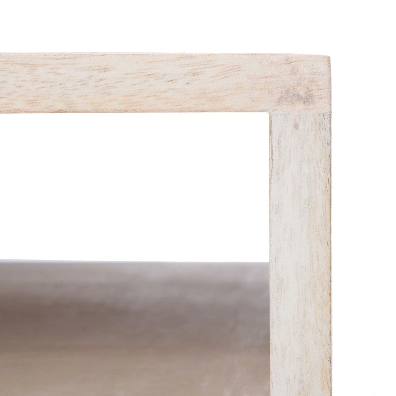 Couchtisch aus Mangoholz mit Schublade und Ablage