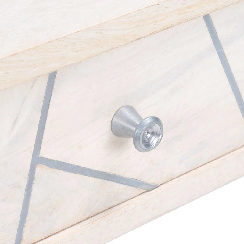 Couchtisch aus Mangoholz mit Schublade und Ablage