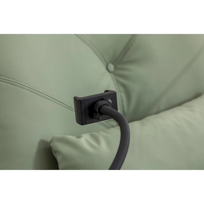 Sillón reclinable giratorio 270° con altavoz y puertos de carga