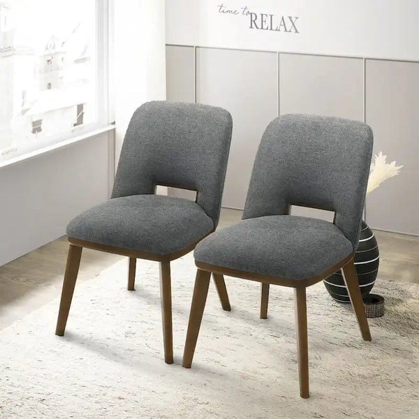Raleigh Luxury Modern Solid Wood Dining Chair (Set of 2)