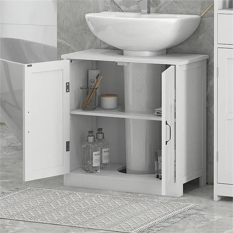 Mueble para debajo del fregadero con estante ajustable, fregadero no incluido