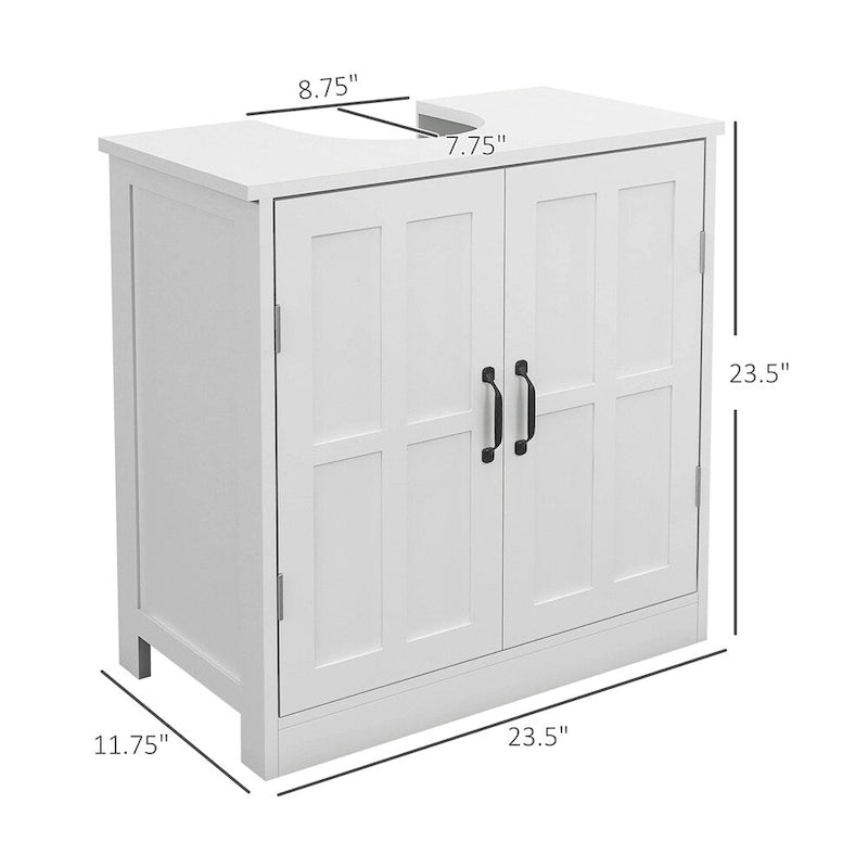 Mueble para debajo del fregadero con estante ajustable, fregadero no incluido