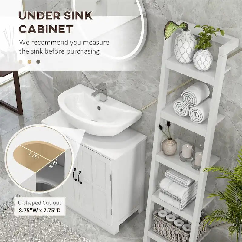 Mueble para debajo del fregadero con estante ajustable, fregadero no incluido